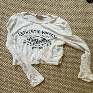 Edikted Waffle long sleeve crop top